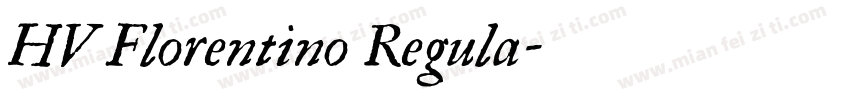 HV Florentino Regula字体转换